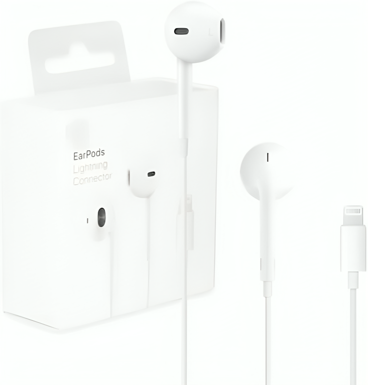 AirPods in-ear headphones compatible with iPhone devices with Lightning connector, white color - MMTN2ZM-A